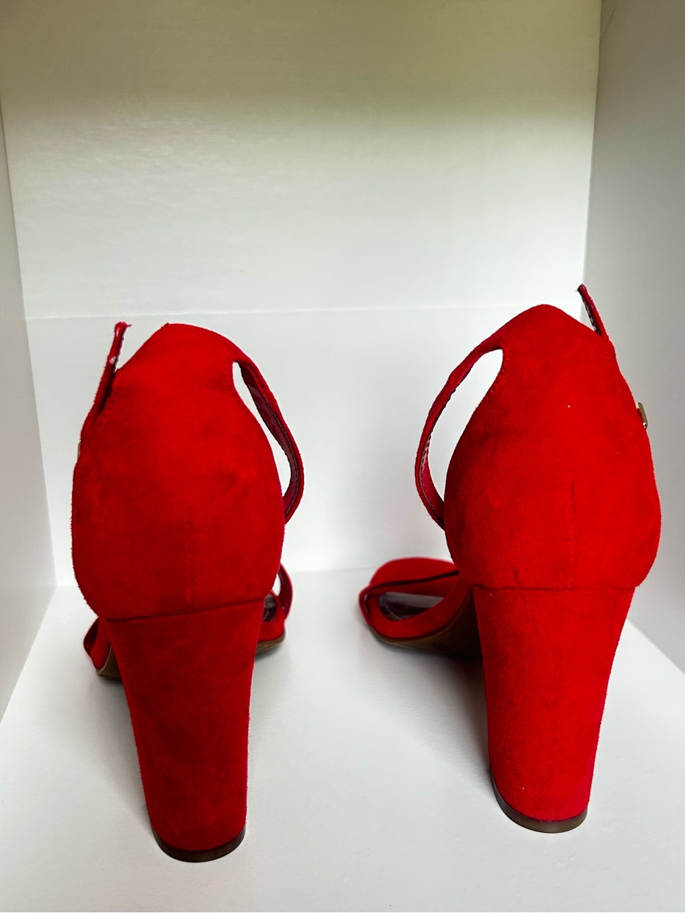 Worthington Woman’s Red Strappy Heels/ size US 8.5 - Picture 4 of 7
